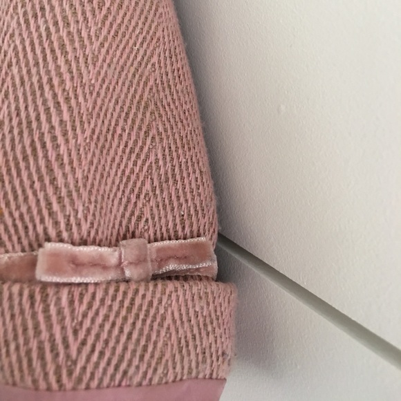 Pink Herringbone Vintage Style Coat | 12-18 Mos - Picture 5 of 8
